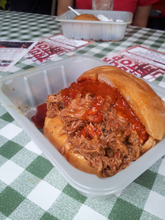 Rib Sandwich with 'Holy Fuck' Hot Sauce from The Rib Man